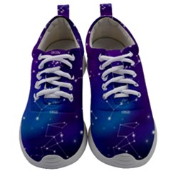 Realistic Night Sky With Constellations Mens Athletic Shoes by Cowasu