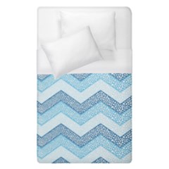 Seamless Pattern Of Cute Summer Blue Line Zigzag Duvet Cover (single Size) by Bedest