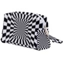 Optical-illusion-chessboard-tunnel Wristlet Pouch Bag (Large) View2