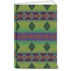 Background-batik 01 8  X 10  Hardcover Notebook by nateshop