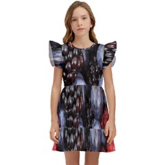 Berries-01 Kids  Winged Sleeve Dress by nateshop