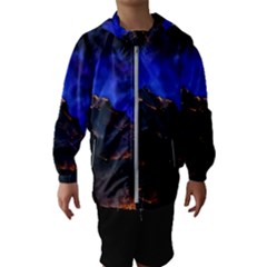 Landscape-sci-fi-alien-world Kids  Hooded Windbreaker by Bedest