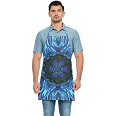 Background-blue-flower Kitchen Apron by Bedest