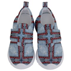 Pattern-cross-geometric-shape Kids  Velcro No Lace Shoes by Bedest