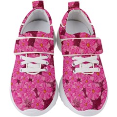 Cherry-blossoms-floral-design Kids  Velcro Strap Shoes by Bedest