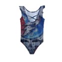 Grateful Dead Logo Kids  Frill Swimsuit View2