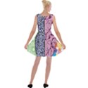 Brain-heart-balance-emotion Velvet Skater Dress View2