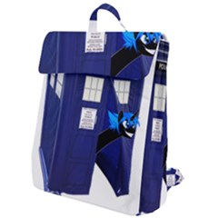 Tardis-doctor-who Flap Top Backpack by Cowasu