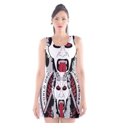 Krampus Scoop Neck Skater Dress by Cowasu