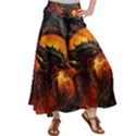 Dragon Fire Fantasy Art Women s Satin Palazzo Pants View1