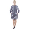 Pattern-non-seamless-background Open Neck Shift Dress View2