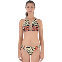 Bat Pattern Perfectly Cut Out Bikini Set by Valentinaart