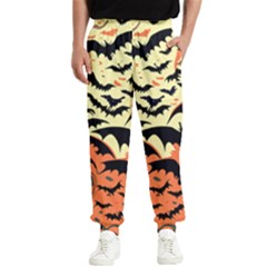 Bat Pattern Men s Elastic Waist Pants by Valentinaart