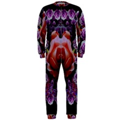 Night So Peaceful In The World Of Roses Onepiece Jumpsuit (men) by pepitasart