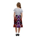 Night So Peaceful In The World Of Roses Kids  Ruffle Flared Wrap Midi Skirt View4