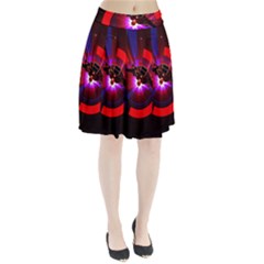 Science-fiction-cover-adventure Pleated Skirt by Cowasu