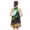 Science-fiction-forward-futuristic Halter Neckline Chiffon Dress  View2