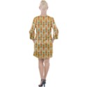 Patter-carrot-pattern-carrot-print Open Neck Shift Dress View2