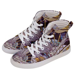 Abstract-drawing-design-modern Women s Hi-top Skate Sneakers by Cowasu