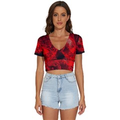 Planet-hell-hell-mystical-fantasy V-neck Crop Top by Cowasu