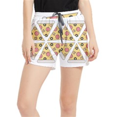 Pizza-slice-food-italian Women s Runner Shorts by Sarkoni