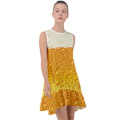 Bubble-beer Frill Swing Dress by Sarkoni