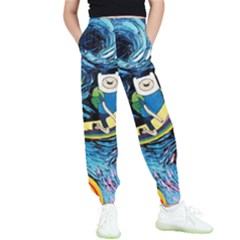 Cartoon Parody  Art Starry Night Van Gogh Kids  Joggers by Sarkoni