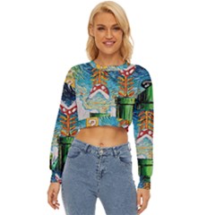 Game Starry Night Doctor Who Van Gogh Parody Lightweight Long Sleeve Sweatshirt by Sarkoni