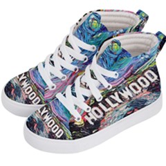 Hollywood Art Starry Night Van Gogh Kids  Hi-top Skate Sneakers by Sarkoni