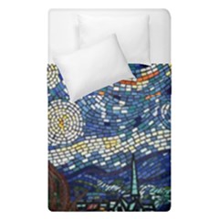 Mosaic Art Vincent Van Gogh s Starry Night Duvet Cover Double Side (single Size) by Sarkoni