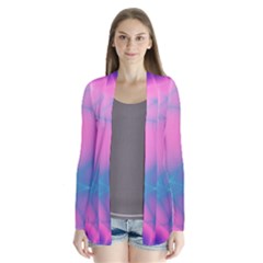 Geometry Abstract Pattern Hypercube Drape Collar Cardigan by Bangk1t