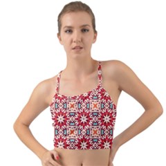 Geometric Pattern Seamless Abstract Mini Tank Bikini Top by Ravend