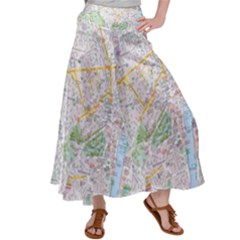 London City Map Women s Satin Palazzo Pants by Bedest