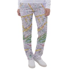 London City Map Women s Casual Pants by Bedest