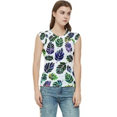 Leaves Watercolor Ornamental Decorative Design Women s Raglan Cap Sleeve T-shirt by Ravend