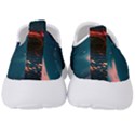 Fluid Swirl Spiral Twist Liquid Abstract Pattern Men s Slip On Sneakers View4