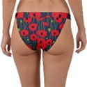 Background Poppies Flowers Seamless Ornamental Band Bikini Bottoms View2