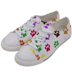 Pawprints-paw-prints-paw-animal Women s Low Top Canvas Sneakers by Ravend