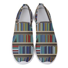 Bookshelf Women s Slip On Sneakers by Ravend