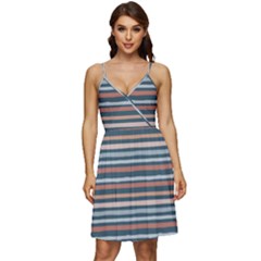 Stripes V-neck Pocket Summer Dress  by zappwaits