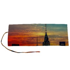 New York City Skyline Usa Roll Up Canvas Pencil Holder (s) by Ndabl3x