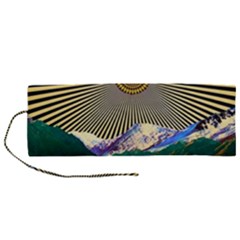 Surreal Art Psychadelic Mountain Roll Up Canvas Pencil Holder (m) by Ndabl3x