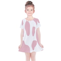 Cow Print, Pink, Design, Pattern, Animal, Baby Pink, Simple, Kids  Simple Cotton Dress by nateshop