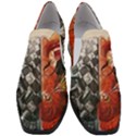 Left And Right Brain Illustration Splitting Abstract Anatomy Women Slip On Heel Loafers View1