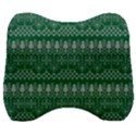 Christmas Knit Digital Velour Head Support Cushion View1