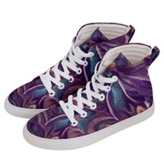 Abstract African Art Backdrop Men s Hi-top Skate Sneakers by Proyonanggan