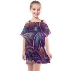 Abstract African Art Backdrop Kids  One Piece Chiffon Dress by Proyonanggan