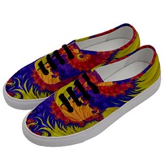 Fractal Spiral Bright Colors Men s Classic Low Top Sneakers by Proyonanggan