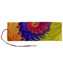 Fractal Spiral Bright Colors Roll Up Canvas Pencil Holder (m) by Proyonanggan