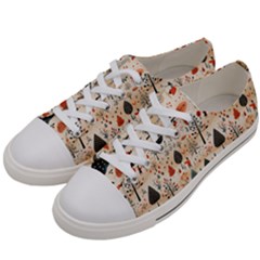 Pattern Seamless Women s Low Top Canvas Sneakers by Proyonanggan